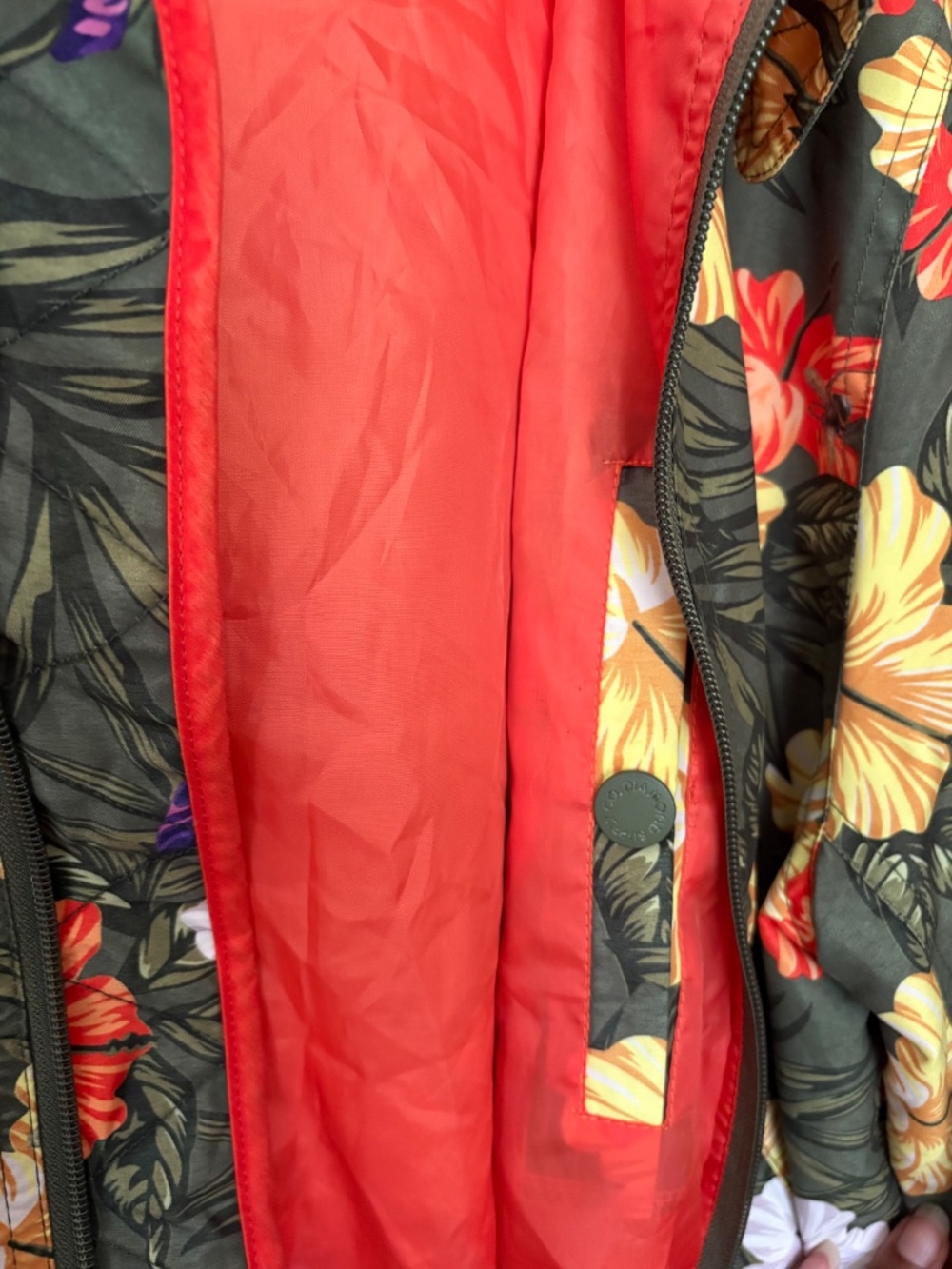 Diamond Supply Co Men’s Jacket Floral Large Jacket with Pockets - Picture 7 of 9